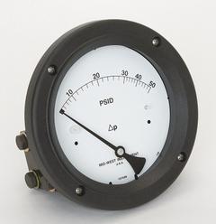 MIDWEST INSTRUMENT Differential Pressure Gauge: Back, 1/4 in NPT Female, ±3-2-3% Gauge Accuracy, 140 (MPN 140-SC-00-OO-50P). Key specifications — Sensor Type: Diaphragm; Series: 140; Housing Material: 316 Stainless Steel; Certificate of Calibration: Not Included; Gauge Accuracy: ±3-2-3%.