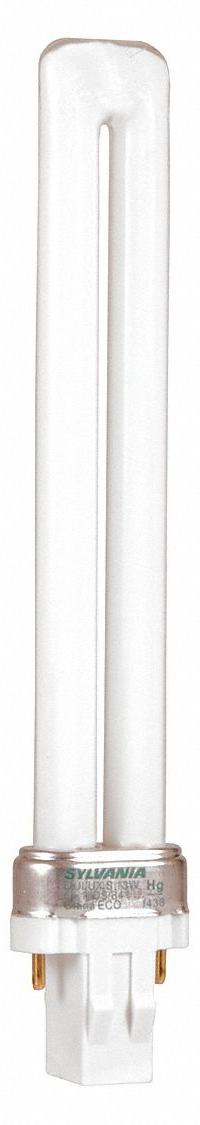 LEDVANCE/ SYLVANIA Compact Fluorescent Bulb: 2-Pin (GX23), T4, Fluorescent, 3500K, 13 W Watt (MPN 21137). Key specifications — Brand: LEDVANCE/ SYLVANIA; Bulb Designation: CF13DS/835/ECO; Dimmable: No; Color Temperature: 3500K.