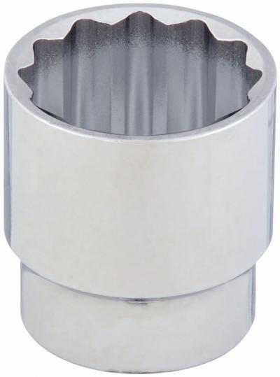 WESTWARD Socket: Metric, 1/2 in Drive Size, 31 mm Socket Size, 12-Point, Std, Chrome - 1/2" Drive Hand Sockets