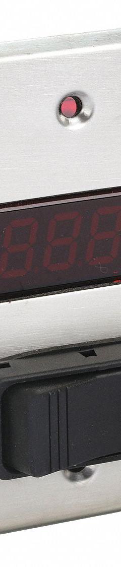 WEISS Switch Plate Thermometer: -40°F to 230°F, +/- 2.7°F, Plug-In (MPN 24DT-L4F0). Key specifications — Brand: WEISS; Display Type: Digital; Accuracy: +/- 2.7°F.