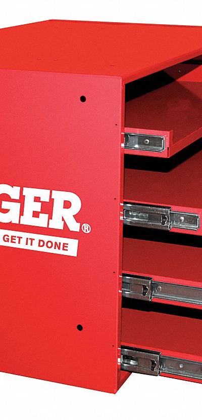 DURHAM MFG Sliding Drawer Cabinet Frame: 20 in x 15 3/4 in x 15 in - Customizable Large Compartmented-Box Cabinets