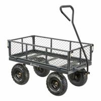 GORILLA cart: 600 lb Cap, 34 in L x 18 in W x 12 13/16 in H Deck, D-Shaped, 14 ga Frame, Gray (MPN GOR610). Key specifications — Brand: GORILLA; Color: Gray.
