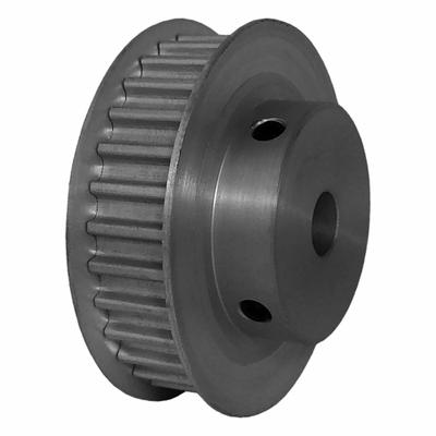 Dayton Timing Pulley: Curvilinear, Fixed, For 9 mm Belt Wd, 30 Teeth, 5 mm Pitch - HTD Section Fixed-Bore Timing Pulleys with Hub