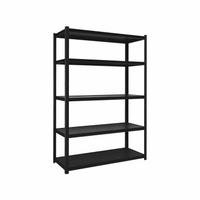 APPROVED VENDOR General Purpose Boltless Metal Shelving: Standalone, Heavy Duty, 48 in x 18 in, Open (MPN SH-ZCP-481872-5B-WB). Key specifications — Finish: Powder Coated; Maximum Post Load Capacity: 3500 lb; Decking Material: Laminated Board; Color: Black Wrinkle; Beam Profile: Standard; Brand: APPROVED VENDOR; Duty Rating: Heavy Duty; Side Panel: Open.