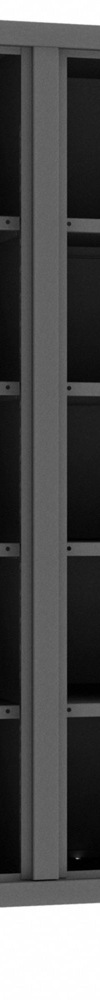 DURHAM MFG Storage Cabinet: 36 in x 24 in x 78 in, 8 Adj Shelves, 2 Doors, Legs, Gray, Assembled (MPN HDDS243678-8S95). Key specifications — Brand: DURHAM MFG; Base Type: Legs; Cabinet Color: Gray; Frame Assembled: Assembled.