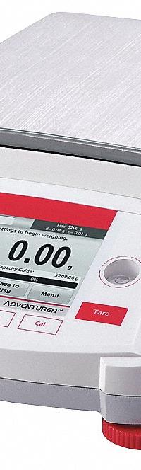 OHAUS Compact Bench Scale: 620 g Capacity, 0.01 g Readability, 0.01 g Repeatability, Stainless Steel (MPN AX622). Key specifications — Brand: OHAUS; Display Type: VGA Touchscreen.