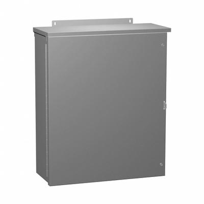 HAMMOND Enclosure: Galvanized Steel, 20 in x 20 in x 8 in, 3R, Solid Cover, Hinged - Steel Enclosures with Hinged Covers