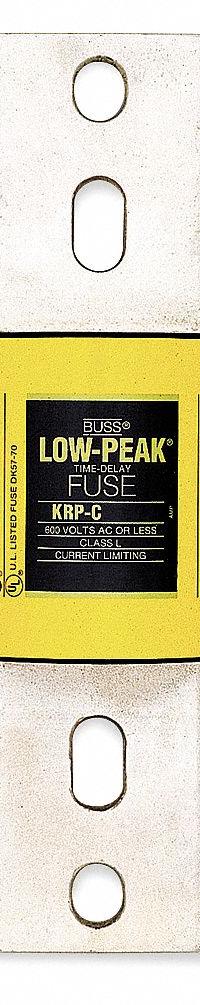 BUSSMANN Fuse: Class L, KRP-C Series, Bolt-On Body, Time-Delay, 2 kA, 600 V AC, 300 V DC (MPN KRP-C-2000SP). Key specifications — Brand: BUSSMANN; Series: KRP-C.