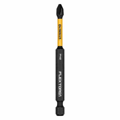 DEWALT Power Bit: Power Bit, PH2 Bit Industry Size, #2 Bit Size, Std, 3 1/2 in Overall Lg - Impact Bits