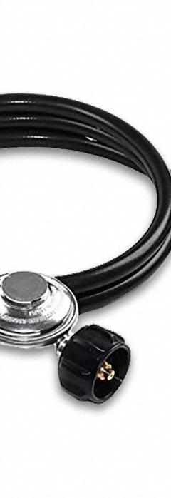 HEAT HOG Portable Gas Heater Hose and Regulator: Portable Propane Heaters, 809J62, 10 ft Hose Lg (MPN GC-00670). Key specifications — Brand: HEAT HOG; Compatible with Product Type: Portable Propane Heaters; Hose and Regulator Type: Hose and Regulator Assembly; Compatible Grainger Part Number: 809J62.