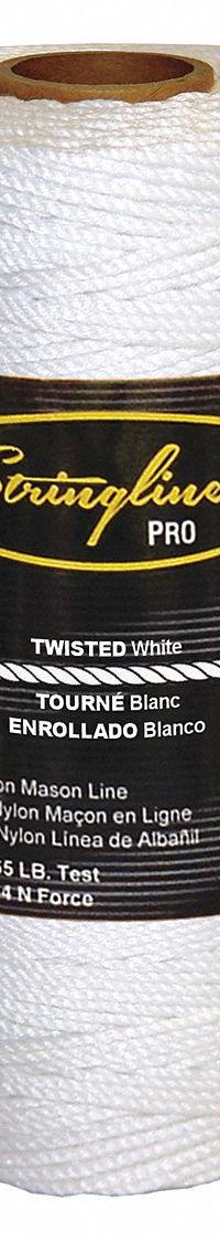 STRINGLINER Mason's Line: Line Type Twisted, Material Nylon, 1,080 ft Overall Lg (MPN 35703). Key specifications — attr1008700: Nylon; attr1008699: Twisted; attr1004994: STRINGLINER; attr1004995: Mason's Line Reel.