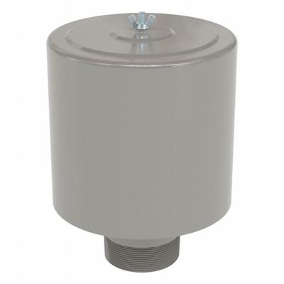 SOLBERG Filter Silencer: 4 in Inlet Size, 520 scfm, 14 in Overall Ht, 10 in Outside Dia - Air Compressor Intake Filters & Silencers