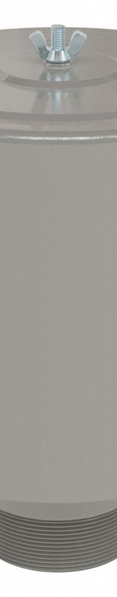 SOLBERG Filter Silencer: 4 in Inlet Size, 520 scfm, 14 in Overall Ht, 10 in Outside Dia, Paper (MPN F-234P-400). Key specifications — attr60071: F-234P-400; attr60074: SOLBERG.