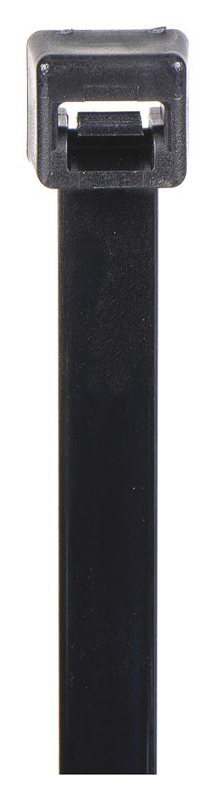 GRAINGER Cable Tie: 27 1/2 in Nominal Lg, 8 in Nominal Max. Bundle Dia., 0.3 in Wd - All Purpose Nylon Cable Ties
