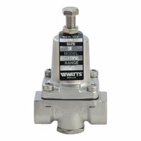 WATTS Pressure Regulator: FNPT x FNPT, 1/4 in Pipe Size, Stainless Steel, 1 psi to 25 psi, NPT x NPT (MPN 1/4 SS 263 A 1 25). Key specifications — Brand: WATTS.