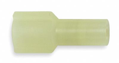 3M Wire Disconnect: Male Tab, Yellow, Nylon, Full Coverage - Fully Insulated Quick Disconnects