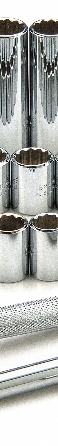 PROTO Socket Wrench Set: 3/8 in Drive, 34 Piece, 12-Point, Metric/SAE (MPN J52230). Key specifications — attr1224269: 3/8 in; attr1204638: Drive Tools Included; attr1204650: 5/16 in to 7/8 in; attr1204673: Socket Bits Not Included; attr1204681: Wrenches Not Included; attr1204688: PROTO; attr1206170: Standard Sockets.