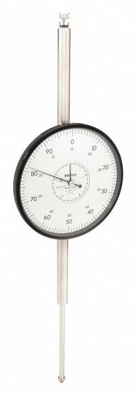MITUTOYO Dial Indicator - Lug Back: 0 in to 3 in, Inch, Back Plunger, 0.001 in/0.005 in Accuracy (MPN 4887A-19). Key specifications — attr1184168: 4887A-19; attr1184178: 0-100; attr1184223: MITUTOYO; attr1200883: Dial Indicator - Lug Back; attr1184173: AGD 4; attr1184177: 0.005 in; attr1184208: Certificate of Inspection.