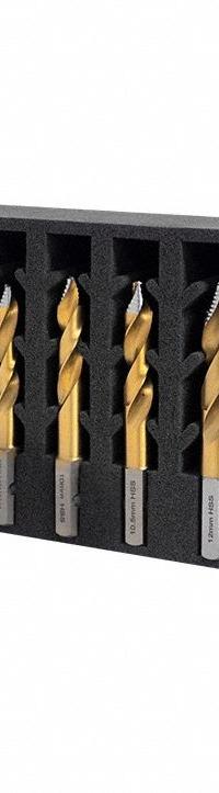 HOLEMAKER TECHNOLOGY Drill Bit Set: 7 Pc, 6.8 mm to 14 mm, 135° TurboTip Point, TiN-Coated HSS (MPN 209015-SET3). Key specifications — attr1239143: Impact Rated; attr1239108: HOLEMAKER TECHNOLOGY; attr1239148: 6.8 mm to 14 mm.