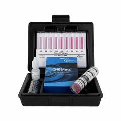 CHEMETRICS Water Quality Test Kit: Ozone, 0.6 to 3 ppm/0 to 0.6 ppm, 0.025 ppm, 30 Tests (MPN K-7404). Key specifications — Includes: Refill; Range: 0 to 0.6 ppm; Sensitivity: 0.025 ppm; Test Parameters: Ozone.