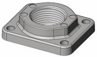 FILL-RITE Flange,1 In.: Flange Kit, Fill-Rite, 4RP92/5P232 (MPN 900F8106)