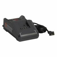 BOSCH Battery Charger: Single-Port Charging, For 18V DC, 4 Ah Charged in 1-Hour, 120V AC (MPN GAL18V-40). Key specifications — attr1255775: Rapid; attr1255810: 18V DC; attr1255811: (1) 18V; attr1255812: 120V AC.