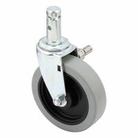 APPROVED VENDOR Stem Caster: Swivel, No Brake, 5 in Wheel Dia., 1 1/4 in Wheel Wd, Polyurethane, Std (MPN 32J813). Key specifications — attr1111099: APPROVED VENDOR; attr1111095: Gray; attr1176855: Swivel.