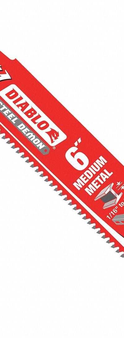 DIABLO Reciprocating Saw Blade: 10 Teeth per Inch - Thick-Metal-Cutting Blades