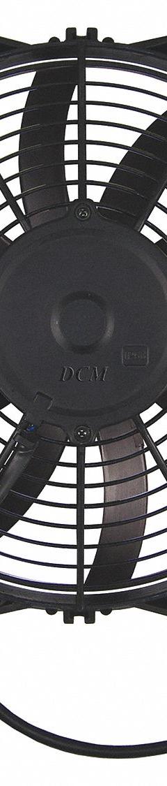 Skirt Mount,Condenser Fan,12" (MPN TA12R2002). Key specifications — Brand: DCM; Voltage: 12V AC; Housing Material: Nylon.