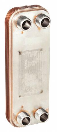 Heat Exchanger: 135,000 BtuH Water / 12,725 BtuH Oil, 50 gpm, 2.26 sq ft, Copper Braze (MPN BP410-10-LCA). Key specifications — Brand: BELL & GOSSETT.