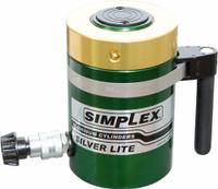 SIMPLEX Lock Nut Hydraulic Ram: 100 ton Nominal Capacity, 10 in Nominal Stroke Lg, 20.68 sq in, RAL (MPN RAL10010). Key specifications — attr1108313: RAL; attr96792: 20.68 sq in; attr98878: SIMPLEX.