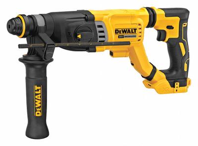 DEWALT Cordless Rotary Hammer: D-Handle, 20V DC, SDS-Plus, 1/2 in max, (1) Bare Tool - DEWALT Cordless Rotary Hammers