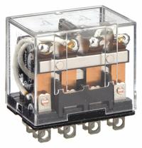 OMRON General Purpose Relay: Socket Mounted, 10 A Current Rating, 24V AC, 4PDT, 14 Pins/Terminals (MPN LY4-AC24). Key specifications — Brand: OMRON; Base Type: Square; Mounting Style: Plug-In; Pin Shape: Flat; Electrical Connection: Quick-Connect; Manufacturer Part Number: LY4-AC24; Operating Current: 5 A at 24V DC (Inductive Load); Series: LY Series.