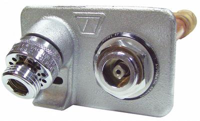 WOODFORD MFG. Wall Hydrant: For 10 in Wall Thick, 14 in Overall Lg, Brass, Polished - Woodford Mfg. Wall Hydrants