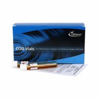 CHEMETRICS Water Quality Test Kit: Chemical Oxygen Demand, 0 to 150 ppm, 24 Tests, (25) Vials (MPN K-7351S). Key specifications — Includes: (25) Vials; Range: 0 to 150 ppm; Sensitivity: Spectrophotometer 3 mg/LLED Photometer +/- 7 mg/L; Test Parameters: Chemical Oxygen Demand.