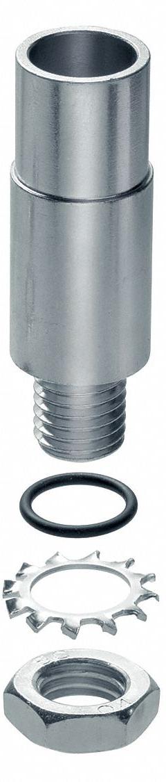 WERMA Panel Mount Adapter: Tower Light Adapter, For KombiSIGN 71/72, 3 1/4 in Overall Ht, 96000025. Key specifications — attr1056662: WERMA; attr1056663: KombiSIGN 71/72; attr1056670: Silver; attr1056675: Threaded Mount; attr1056661: 96000025; attr1056673: Screw.