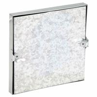 Duct Access Door: 12 in x 12 in, 24 ga, Steel, Double Cam, Tab-In Hinge, 175°F Max Temp Rating (MPN GRFDC12GA). Key specifications — Brand: DUCTMATE; Insulation Material: Fiberglass; Material: Steel; For Duct Shape: Rectangular.