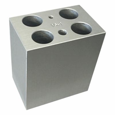 BENCHMARK SCIENTIFIC Dry Bath Block: Aluminum, 1 7/8 in Overall Wd, 2 3/4 in Overall Lg - Dry Bath Blocks