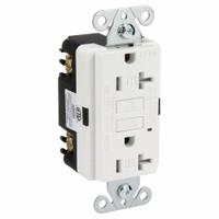 APPROVED VENDOR GFCI Receptacle: Duplex, 5-20, White, GFCI, 125V AC, 20 A, 2 Pole / 3 Wire (MPN 62175)