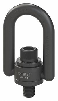 ADB HOIST RINGS Hoist Ring: Pivot/Swivel, Black Oxide-Coated Steel, 3/4"-10, Max. 7,000 lb (MPN 33103). Key specifications — attr994472: ADB HOIST RINGS; attr994492: 3/4"-10; attr998493: Lifting.