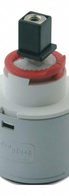 ZURN Cartridge: For AquaSpec® Series, Use with Hot/Cold Water, Ceramic, Ceramic Disc, (1) Cartridge (MPN 63233001). Key specifications — Compatible Series: AquaSpec®; For Water Temperature: Hot/Cold; Compatible Brand: Zurn; Product Type: Cartridge; Includes: (1) Cartridge; Material: Ceramic.