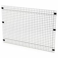 HUSKY RACK & WIRE Welded Wire Panel: 4 ft H x 6 ft W x 1 1/2 in D, Black, Powder-Coated (MPN V0604). Key specifications — attr1283297: Powder-Coated; attr1283316: Steel; attr1283313: Yes; attr1283333: HUSKY RACK & WIRE.