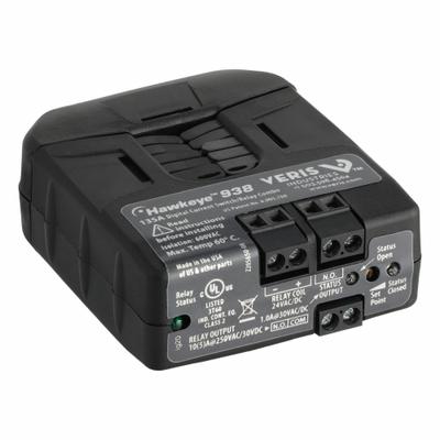 VERIS Current Switch 2.5-135A Adj. W/Rly,H-938: Surface Mounted, 135 A Current Rating - DIN-Rail Mounted Relays
