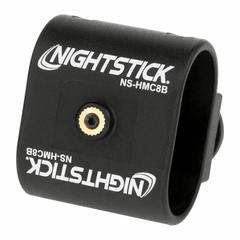 NIGHTSTICK Flashlight Mount: Glass-Filled Nylon Polymer, Black, For Nightstick Flashlights, Mount (MPN NS-HMC8B). Key specifications — Material: Glass-Filled Nylon Polymer; Compatible with Brand: Nightstick; Product Type: Helmet/Head Mount; Compatible with Manufacturer Model Number: XPP-5418; Manufacturer Part Number: NS-HMC8B; Brand: NIGHTSTICK; Includes: Mount.