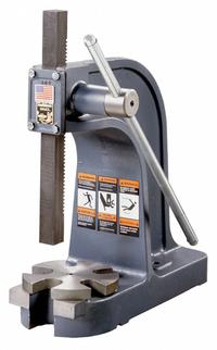DAKE CORPORATION Arbor Press: 1 1/2 ton Force in Tons, 4 1/2 in Swing (In.), 4-1/4 x 4-3/4 in (MPN 901005)