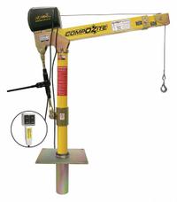 OZ LIFTING PRODUCTS Davit Crane Kit: Composite, Electric, 1,200 lb Max. Load Capacity, 0 in to 45 ft (MPN OZ1200DAV-ACW-SP5). Key specifications — Material: Composite; Brand: OZ LIFTING PRODUCTS; Included Base Type: Socket; Body Material: Composite.