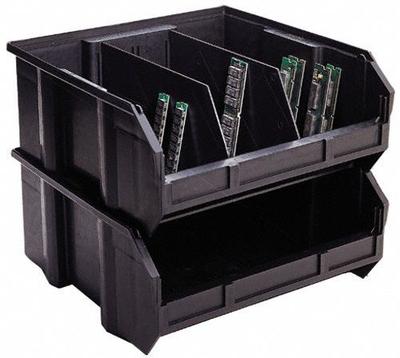 QUANTUM STORAGE SYSTEMS Bin Divider: 4 3/4 in x 2 7/8 in, Electrostatic Discharge Conductive - ESD Static-Control Hanging & Stacking Bin Dividers