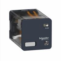 SCHNEIDER Relay: Socket Mounted, 10 A Current Rating, 230V AC, DPDT, 8 Pins/Terminals, A Socket (MPN RUMC23P7). Key specifications — Brand: SCHNEIDER; Base Type: Octal; Mounting Style: Plug-In; Pin Shape: Round; Electrical Connection: Quick-Connect; Manufacturer Part Number: RUMC23P7; Series: Harmony™ RUM Series.