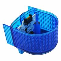 PATLITE Tower Light Module: Steady, 24V DC, Blue, 80 3/16 mm Overall Dia, 41 3/16 mm Overall Ht (MPN B72100259-4F1). Key specifications — Brand: PATLITE; Compatible with Series: WME-D; Lens Color: Blue; Operating Voltage: 24V DC; Manufacturer Part Number: B72100259-4F1.