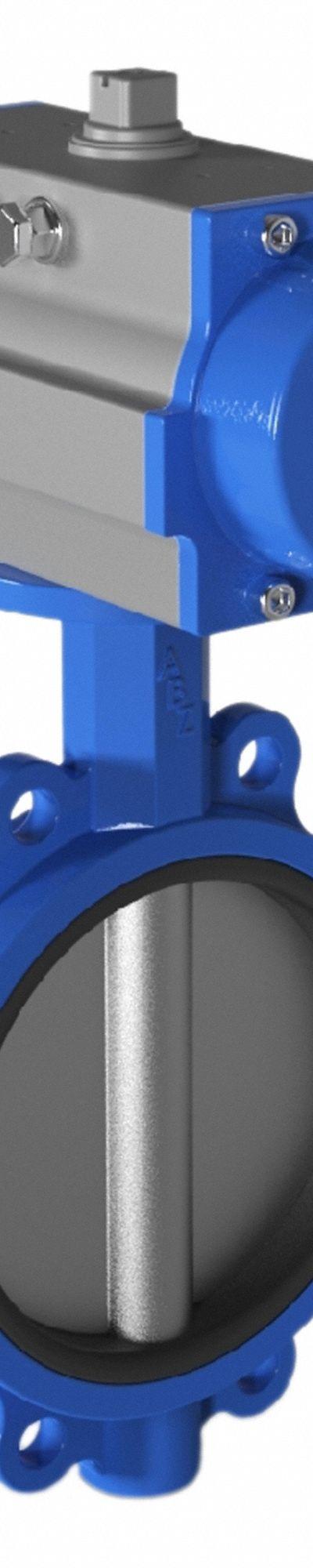 ABZ VALVES Pneumatically Actuated Butterfly Valve: For - Ductile Iron General-Service Pneumatic Butterfly Valves